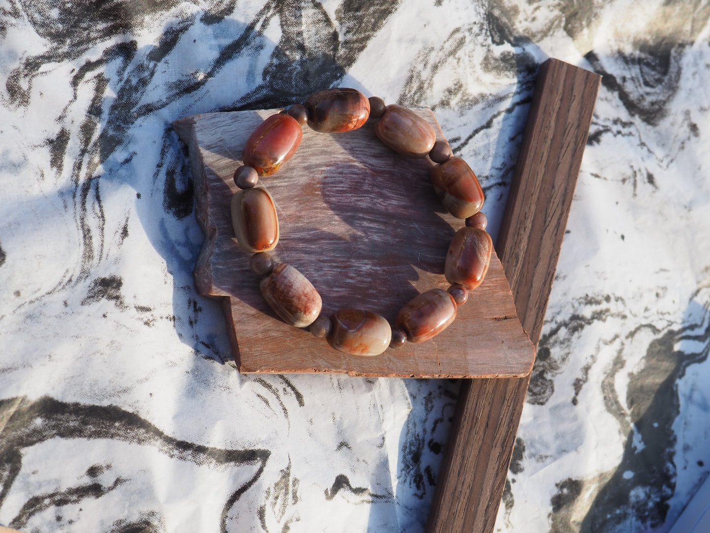 Jupiter Series Petrified Wood Bracelet