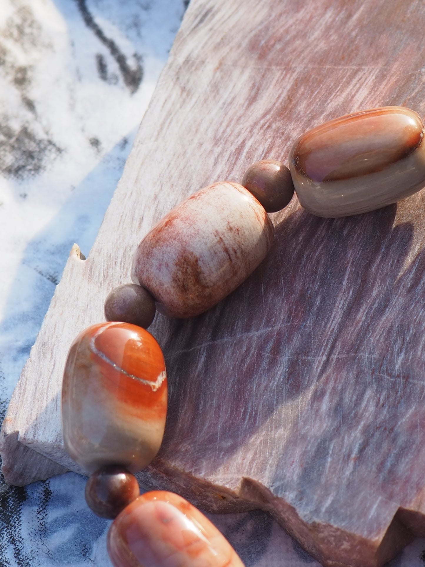 Jupiter Series Petrified Wood Bracelet