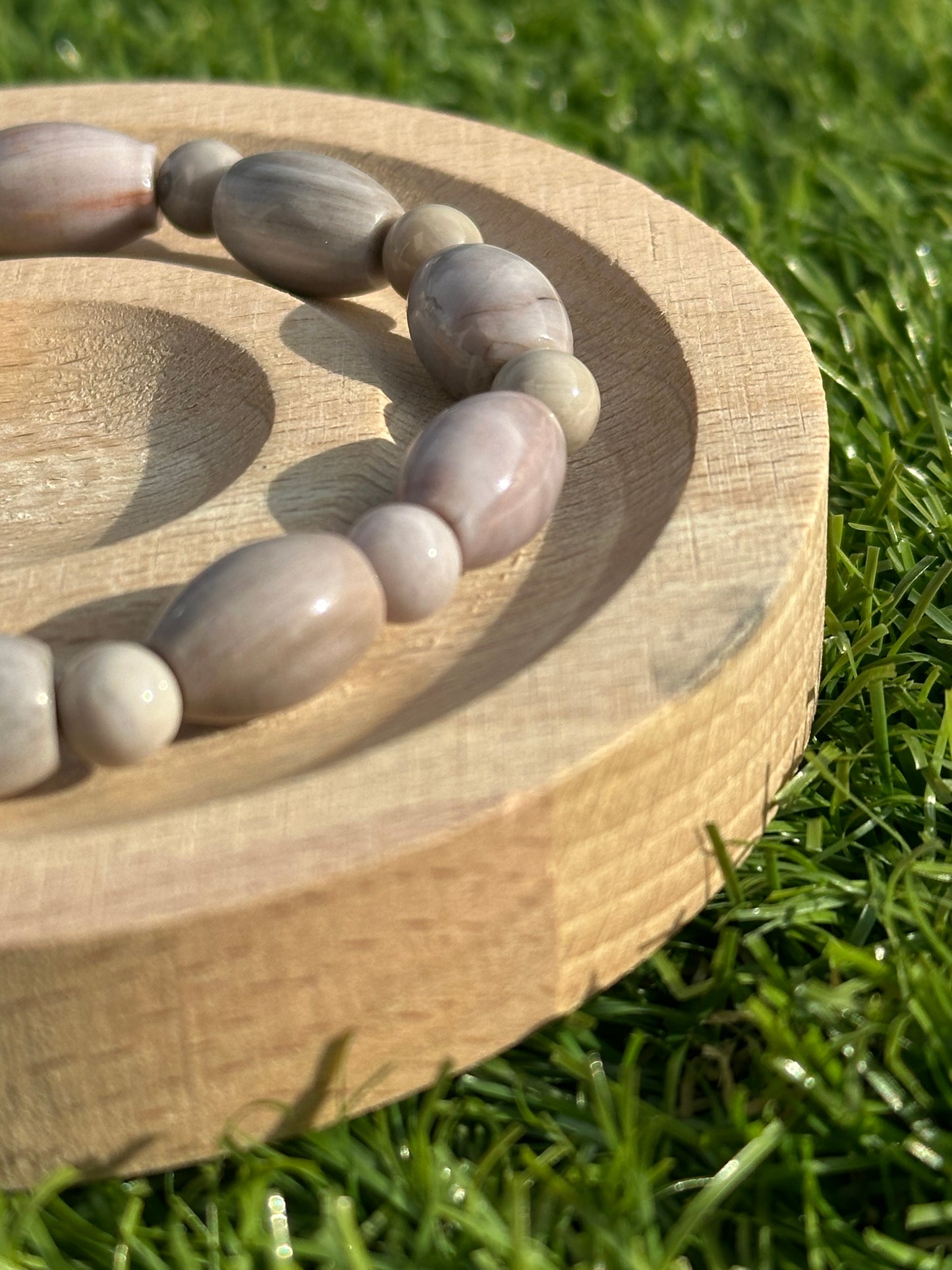 Lunar Essence Petrified Wood Bracelet